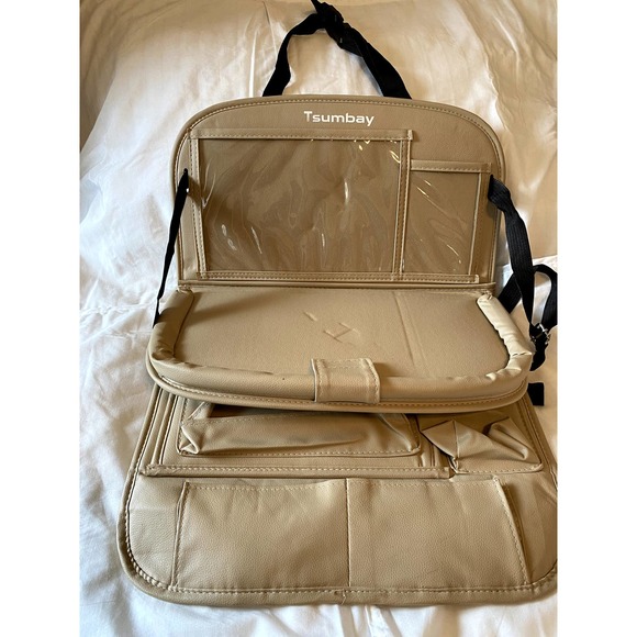 Tsumbay Accessories Nwt Tsumbay Car Backseat Organizer For Children Beige Padded Tray B9